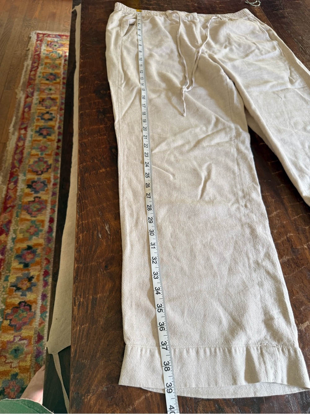 Talbots Easy Drawstring Pant 14 - Picture 7 of 9
